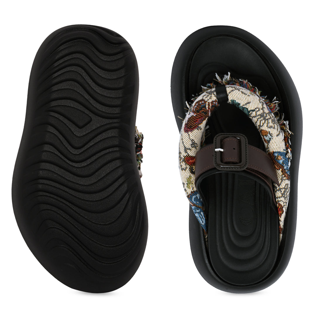 Canvas Bloom Thong Platform