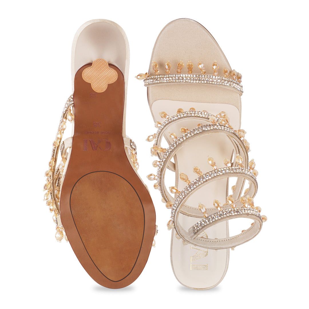 Champagne Crystal Heels