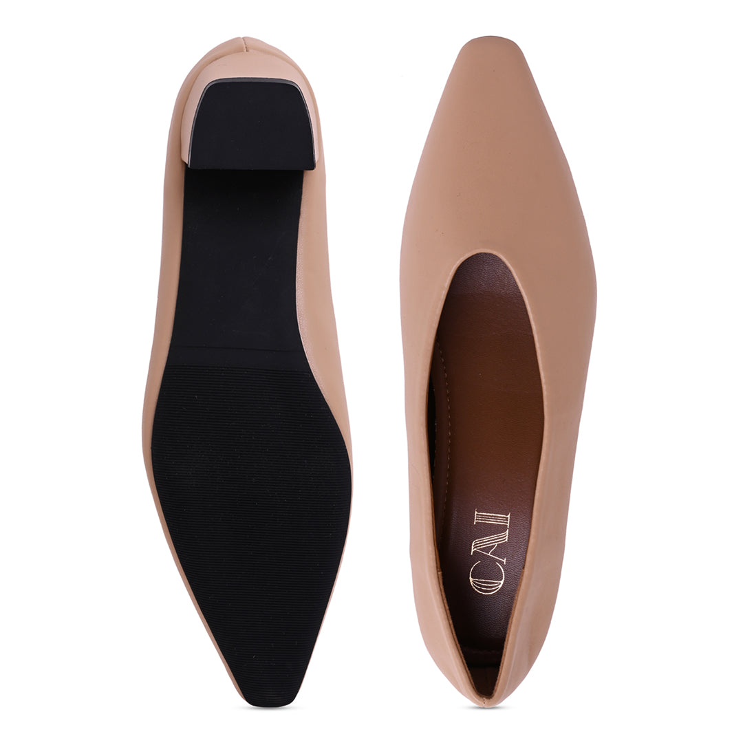 Classic Nude Pump Heels