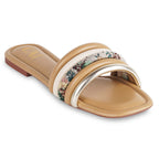 Multi Patterned Nude Flat