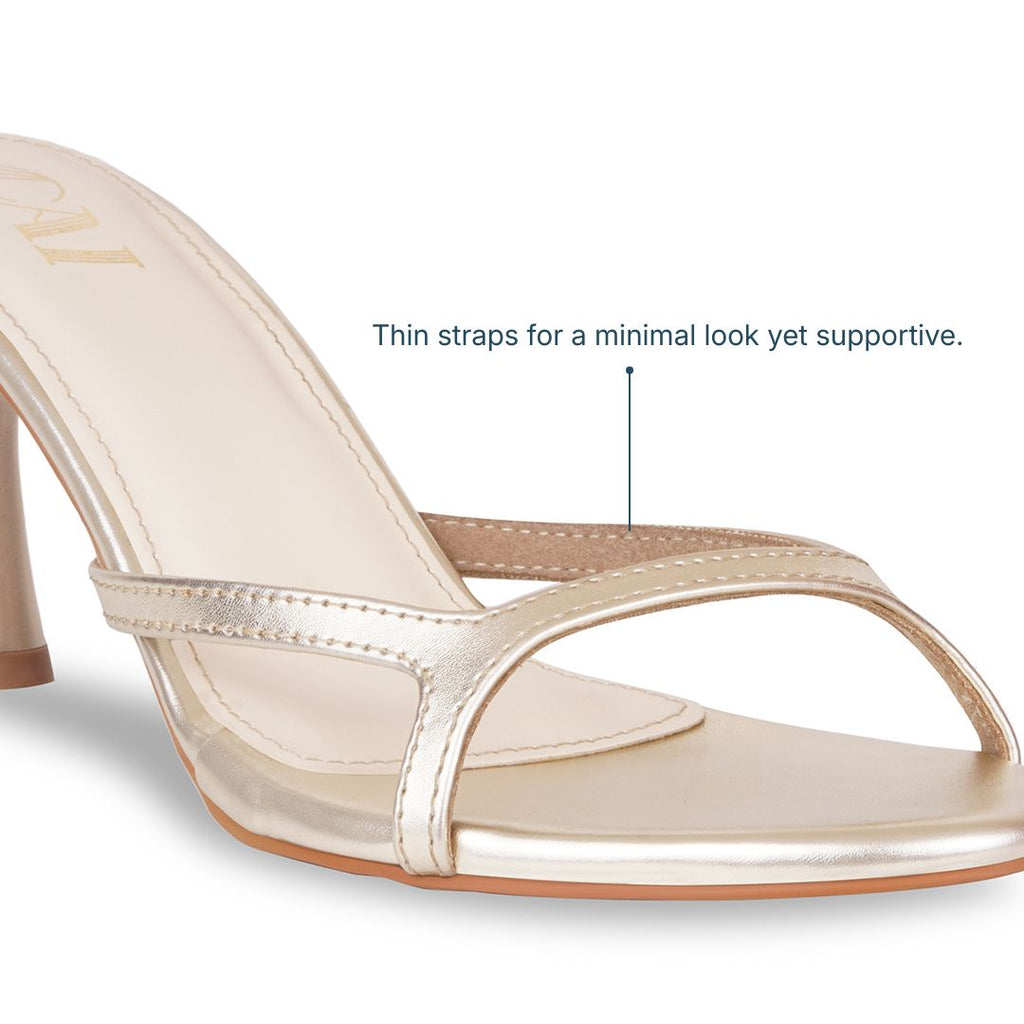 The Bare Gold Heels