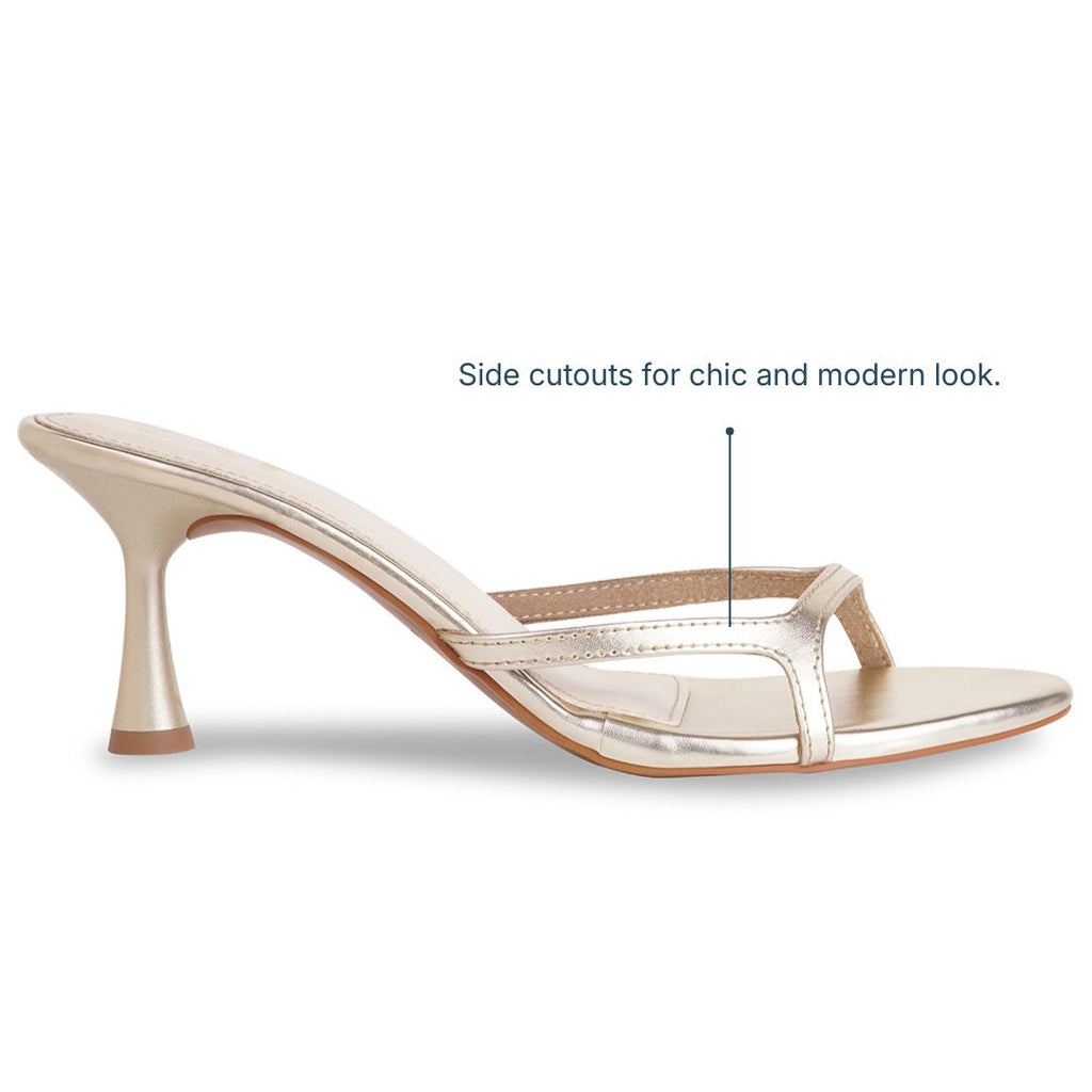 The Bare Gold Heels
