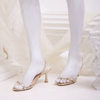 The Essence Gold Heels