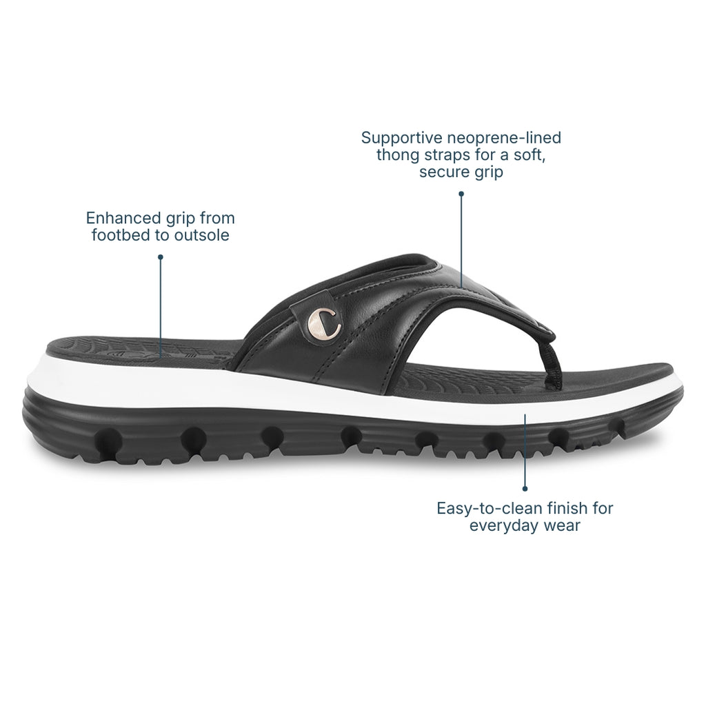 AllDay Glide Black Slides