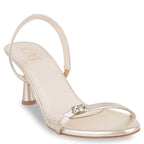The Essence Gold Heels