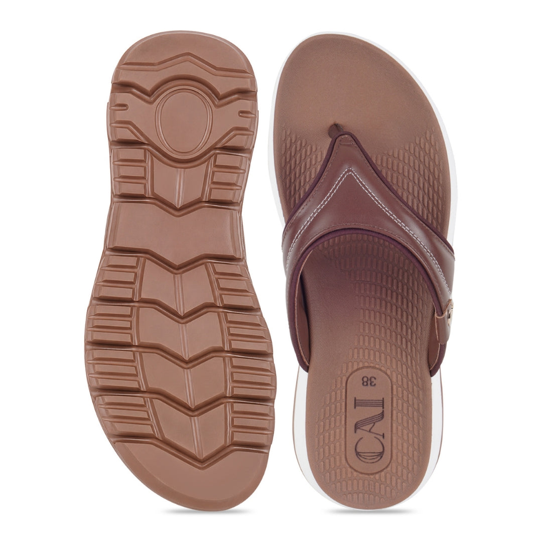 AllDay Glide Tan Slides