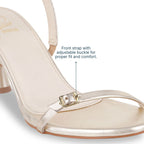 The Essence Gold Heels