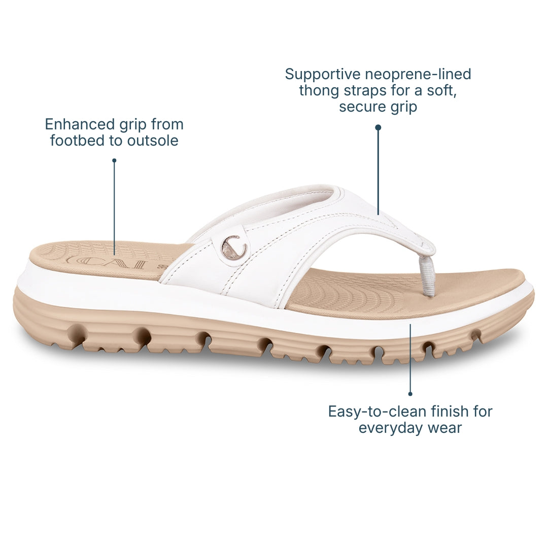 AllDay Glide Beige Slides
