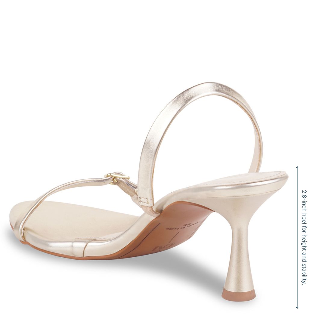 The Essence Gold Heels