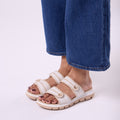 EaseGlide Beige Slides