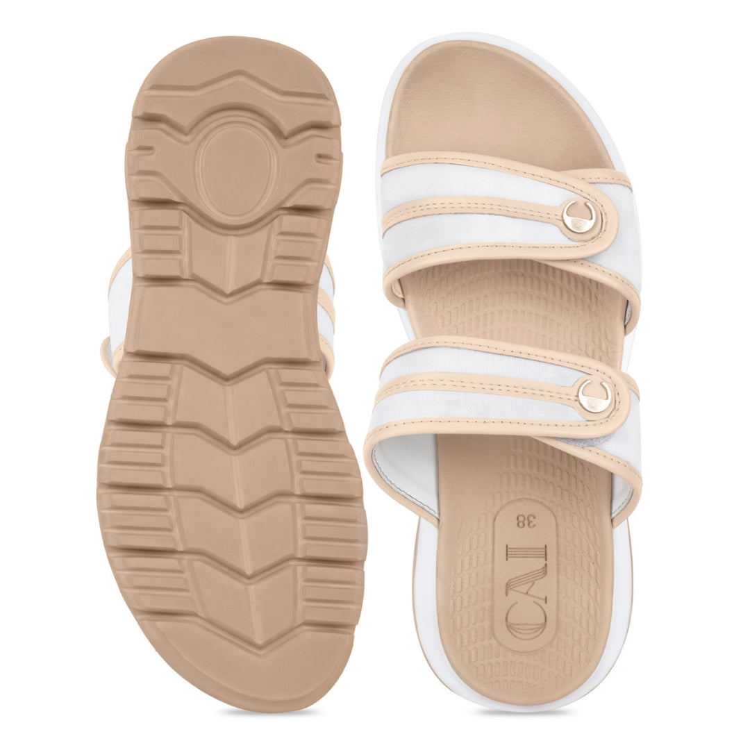 EaseGlide Beige Slides