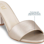 The Silken Light Gold Heels