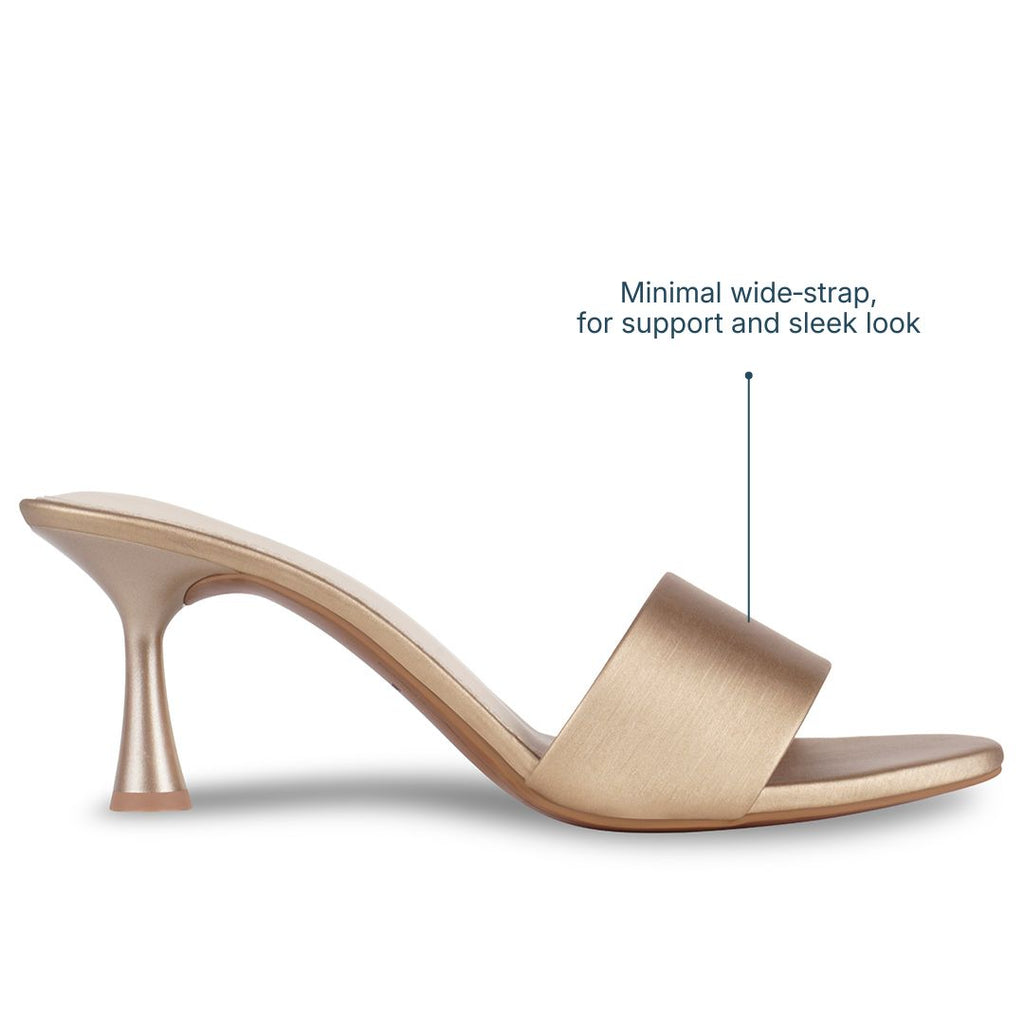 The Silken Antique Bronze Heels