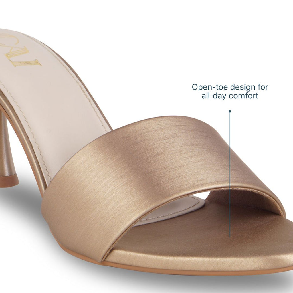 The Silken Antique Bronze Heels