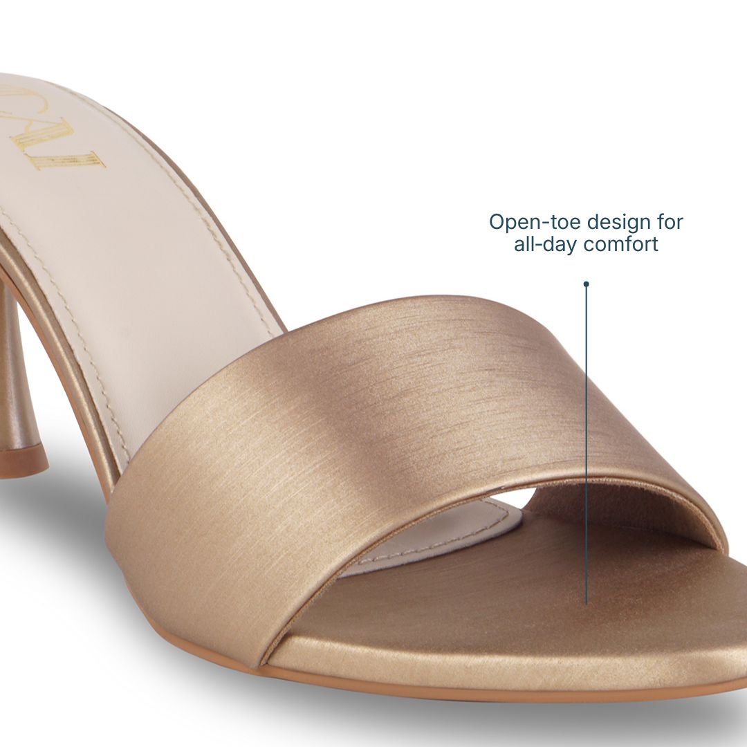 The Silken Antique Bronze Heels