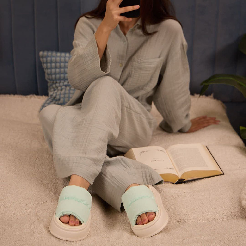 Spongy Teal Mist Slip On