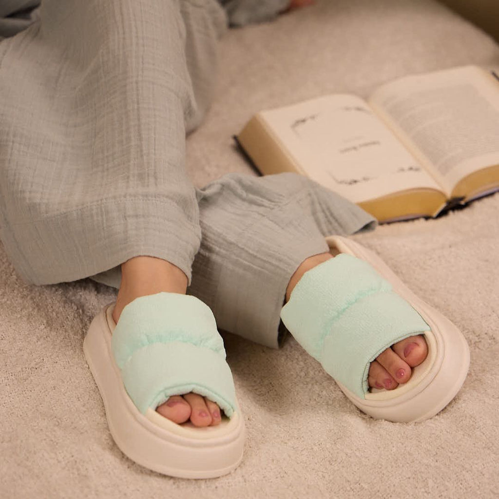 Spongy Teal Mist Slip On