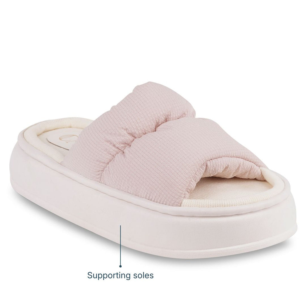 Spongy Dusty Pink Slip On