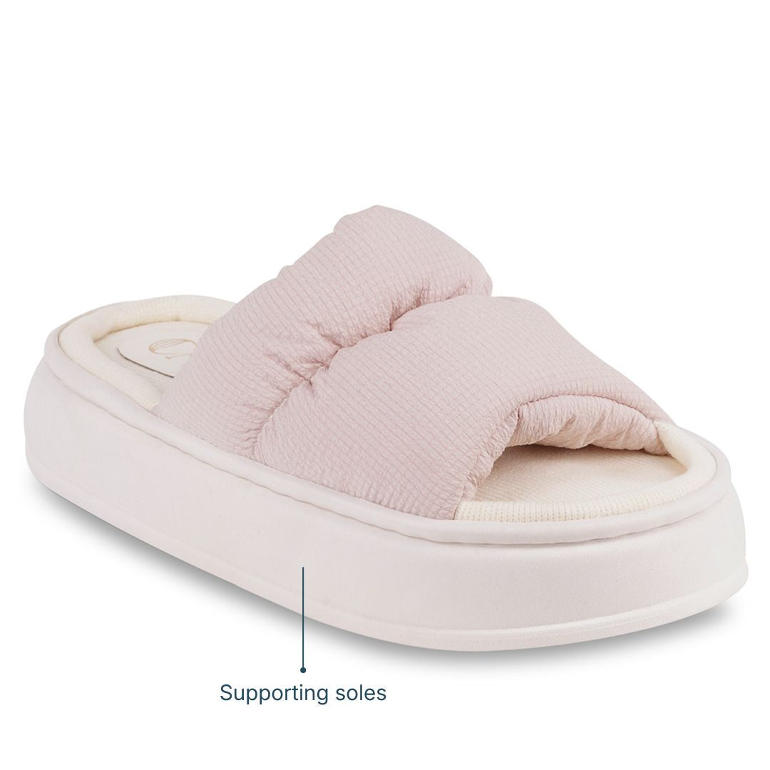 Spongy Dusty Pink Slip On