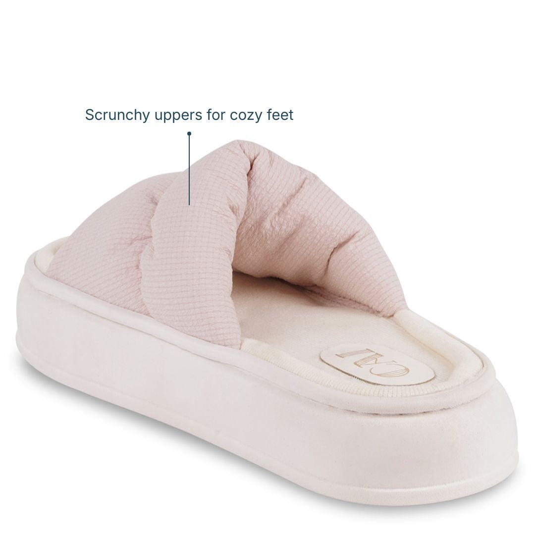 Spongy Dusty Pink Slip On