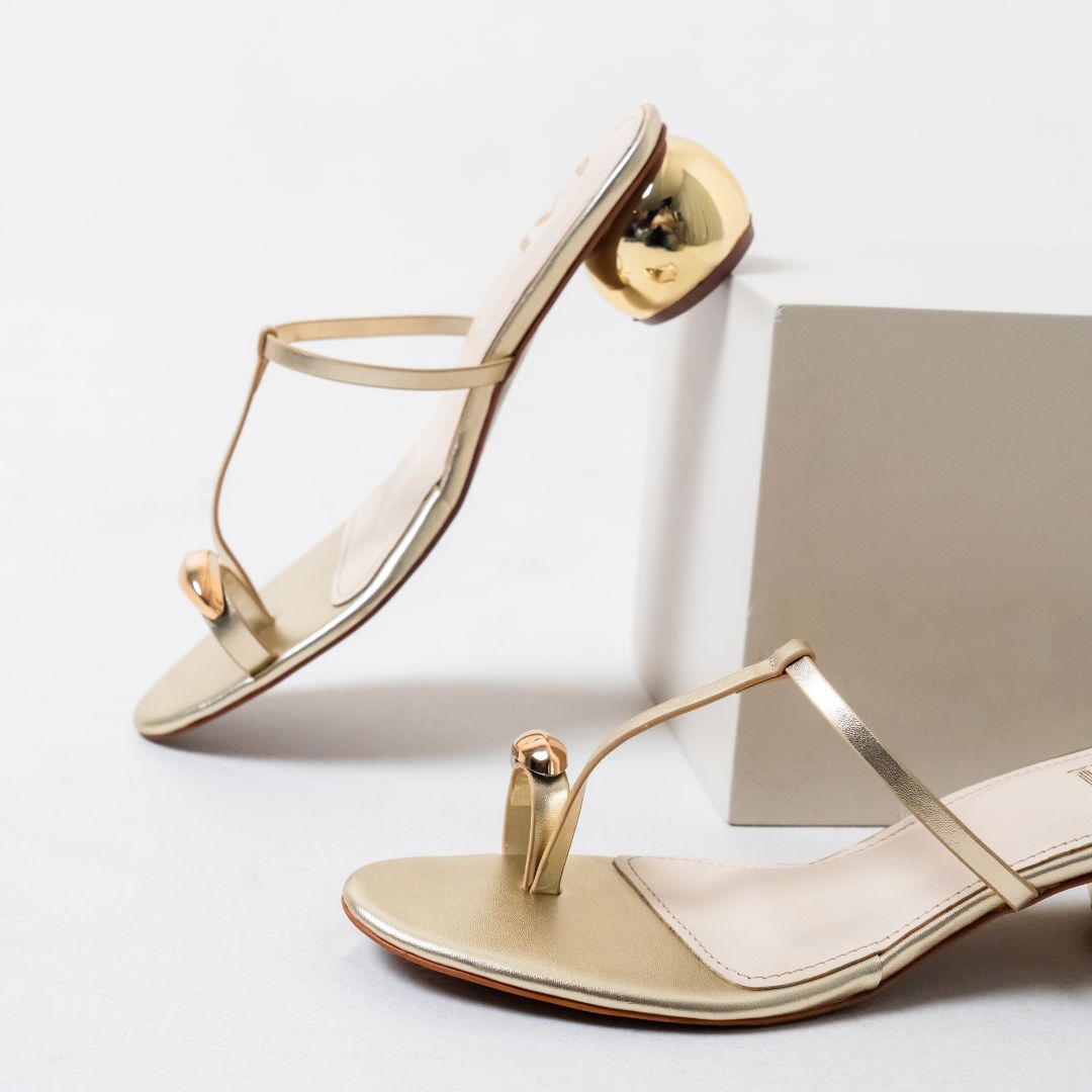 Noor Gold Heels