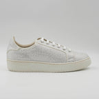 Rhinestone Lowtop Sneakers- White