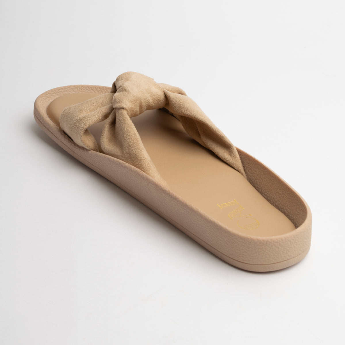 Knot Me Beige Slides