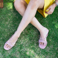 Pink Knotted Flats