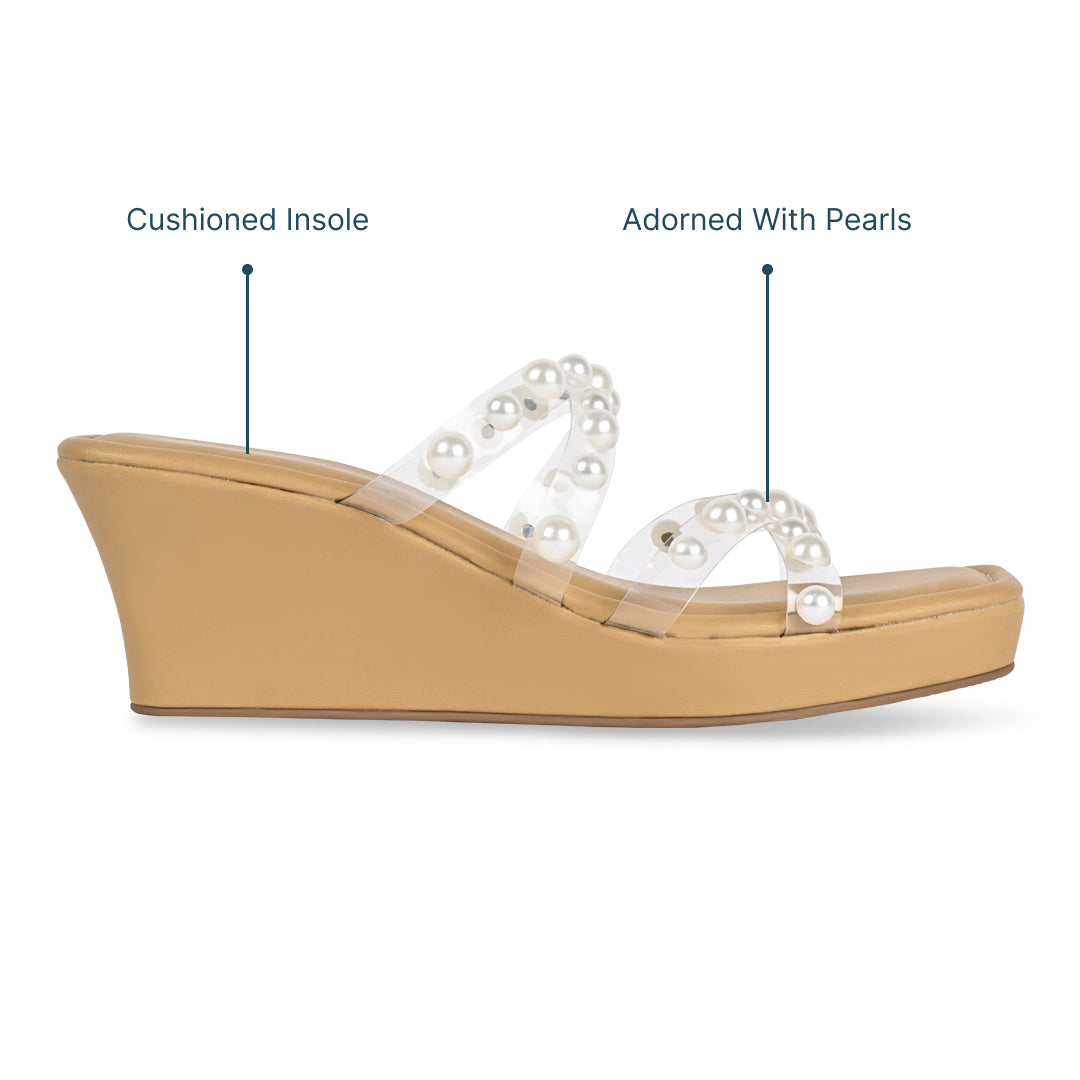 Double Cross Pearl Wedges