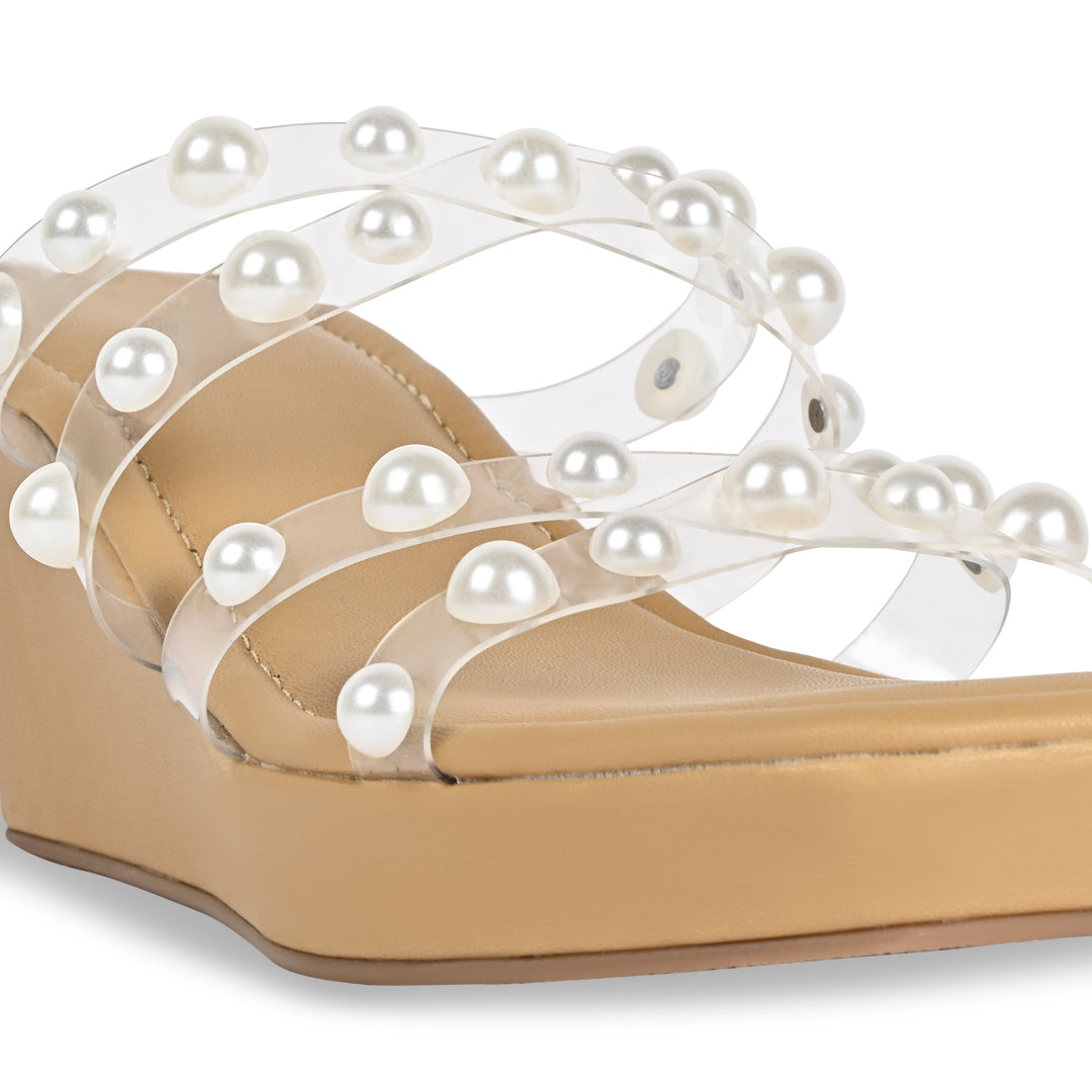 Double Cross Pearl Wedges