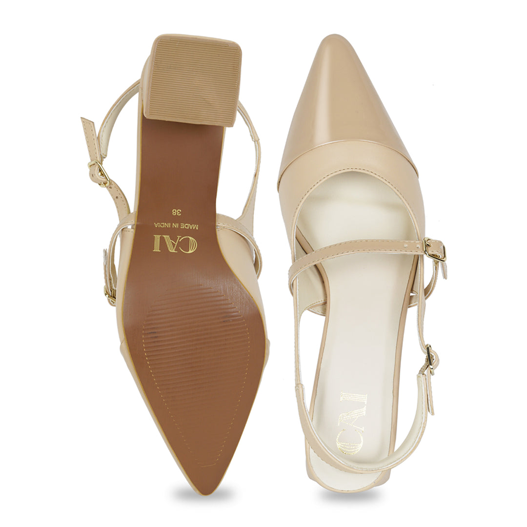 Dual Nude Mary Jane Heels
