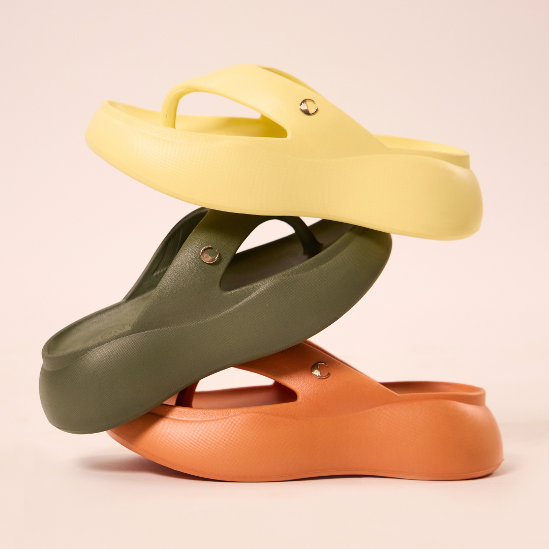 Orange Candy Thong Slides