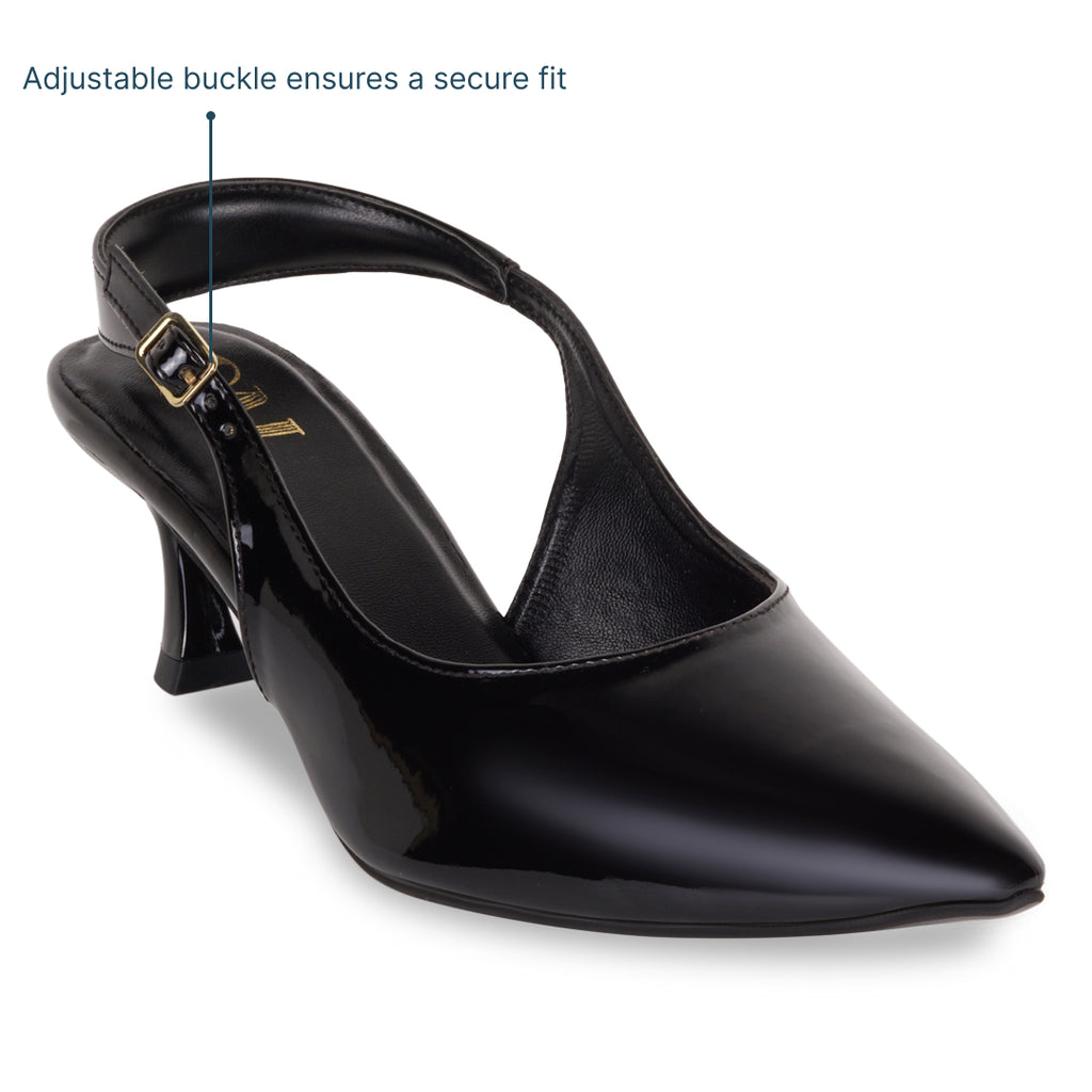 Black Slingback Pumps