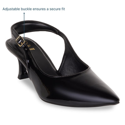 Black Slingback Pumps