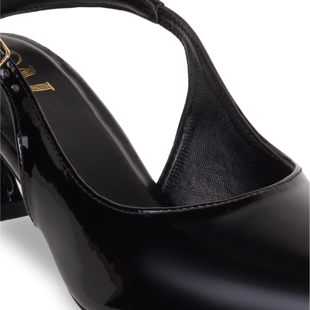 Black Slingback Pumps