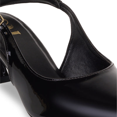 Black Slingback Pumps