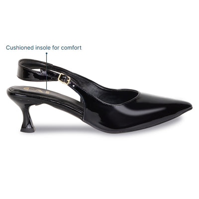 Black Slingback Pumps