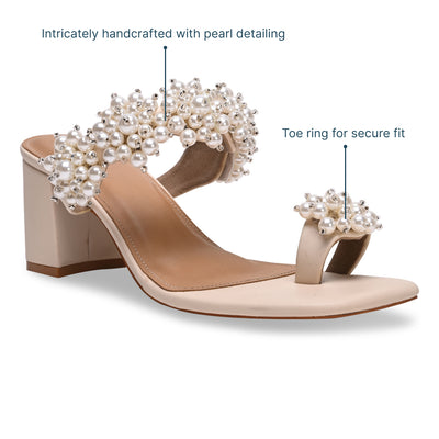 Pearl Cluster Toering Heels