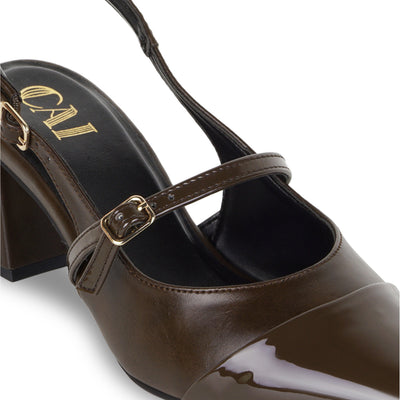 Dual Brown Mary Jane Heels