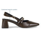 Dual Brown Mary Jane Heels