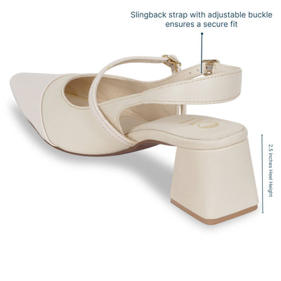 Dual Cream Mary Jane Heels