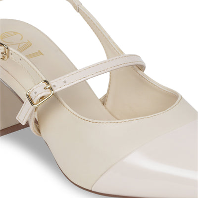 Dual Cream Mary Jane Heels