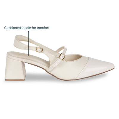 Dual Cream Mary Jane Heels