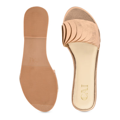 Rosegold Crescent Flats