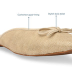 Light Gold Shimmer Ballet Flats