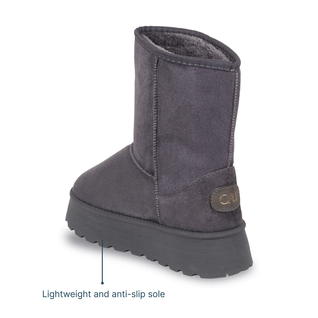 Suede Grey Boots