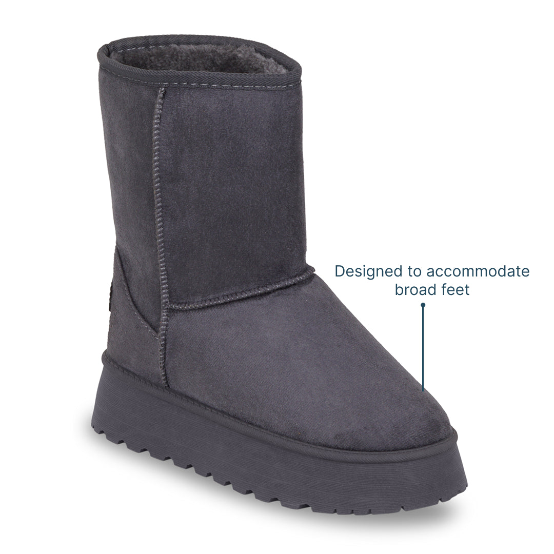 Suede Grey Boots