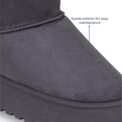 Suede Grey Boots