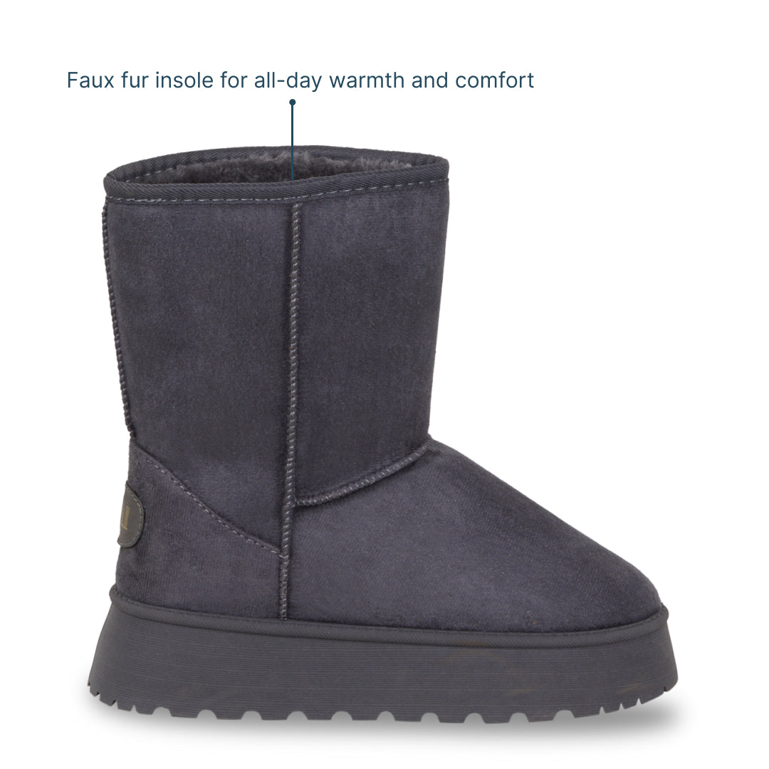 Suede Grey Boots