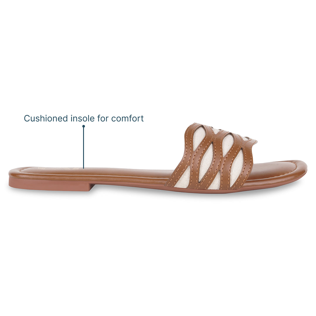 FlowLine Tan Flats